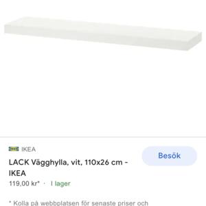 Vägghylla Ikea lack bortskänkes