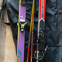 2 par skidor, 1 par stavar , 167cm, 172cm