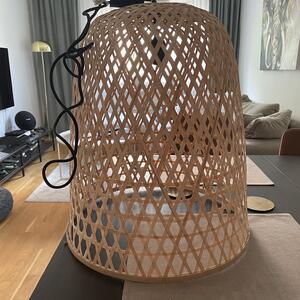 Korglampa bambu 