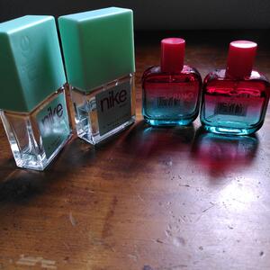 Parfymer, 2 sorter med olika fyllnadsgrad 