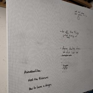 Whiteboard skänkes