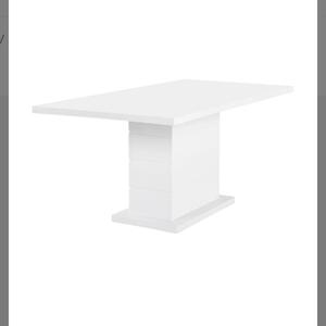 Köksbord och 2 stolar (nästan nya) i vitt och grått