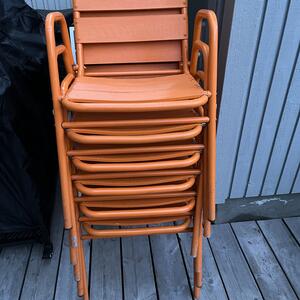6 st stolar för utomhusbruk 
