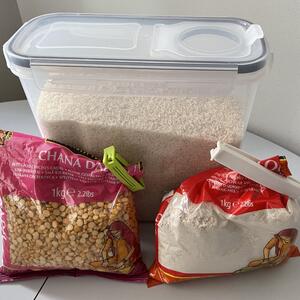 Food items - Rice, Flour, Lentils