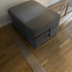 Soffa + pall m förvaring ikea Ektorp 