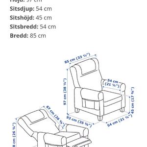 1 soffa + 2 recliner fåtöljer