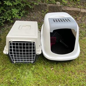 Kattbur och kattsandslåda 
