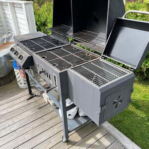 Metalcraft kol- och gasolgrill med rök