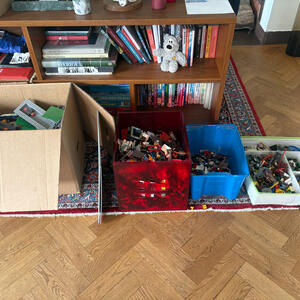 Massor med lego