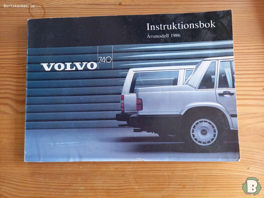 Instruktionsbok Volvo 740 1986  på www.bortskankes.se