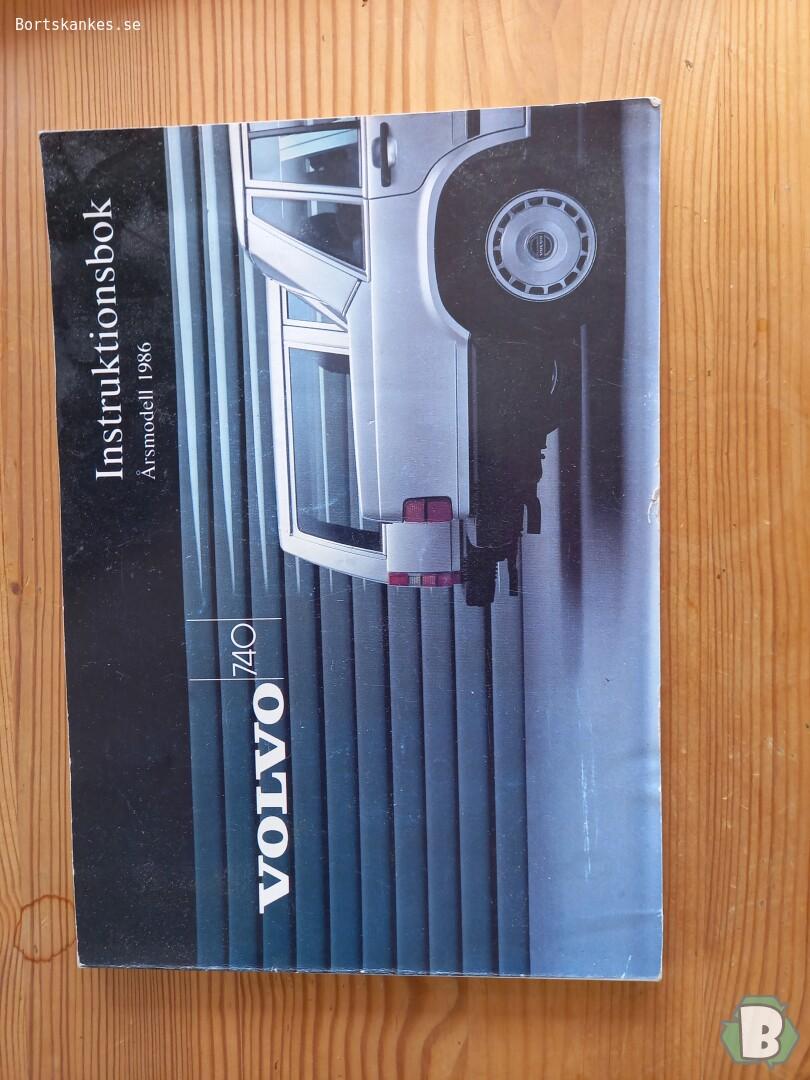 Instruktionsbok Volvo 740 1988  på www.bortskankes.se