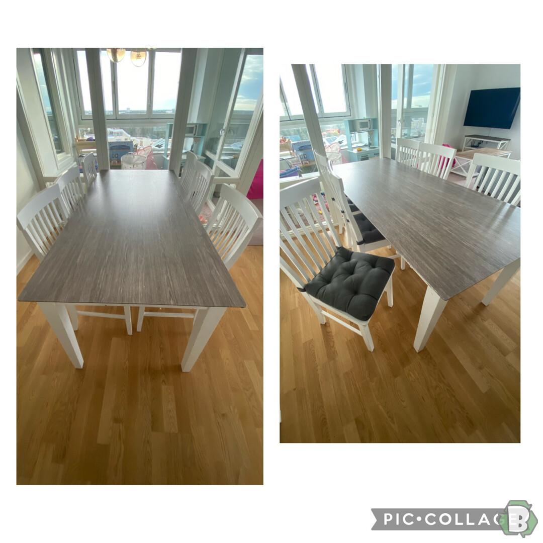 matbord med 6 stolar  på www.bortskankes.se